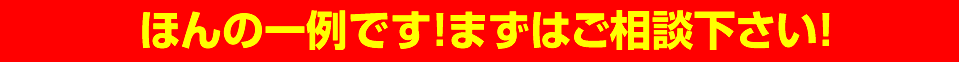 ほんの一例です！まずはご相談ください！